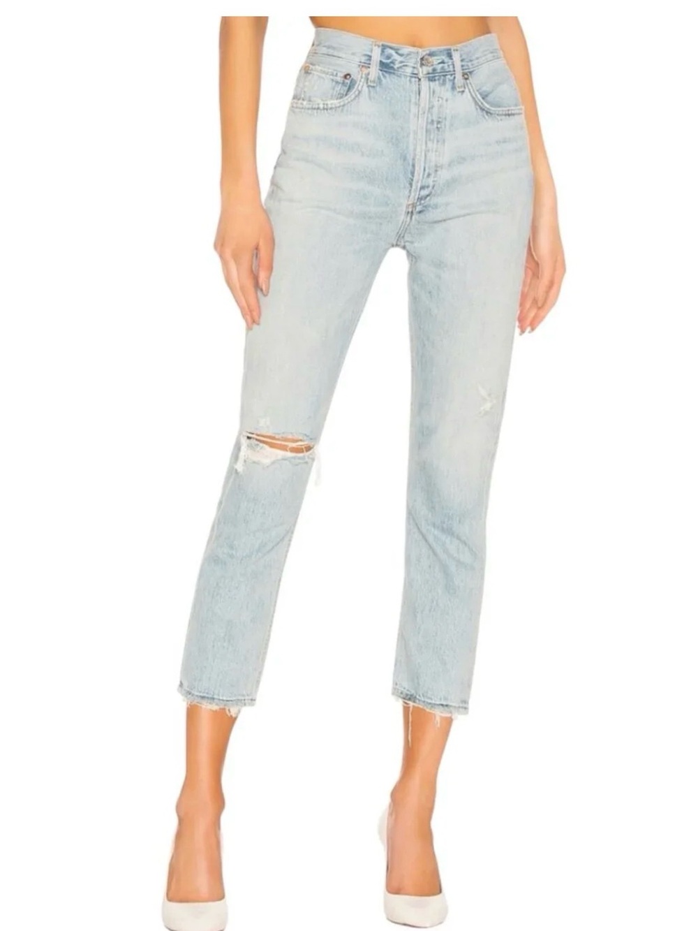 Riley High Rise Straight Crop